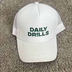 Daily Drills White Mesh Cap